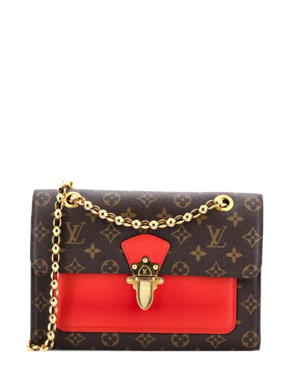 Louis Vuitton Pre-owned Canvas Leather Victoire Shoulder Bag in Brown