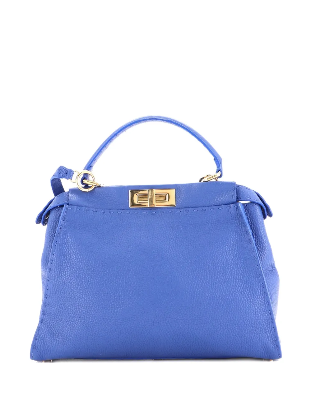 Fendi Pre-Owned Peekaboo Bag Soft Leather Regular shoulder bag - ブルー