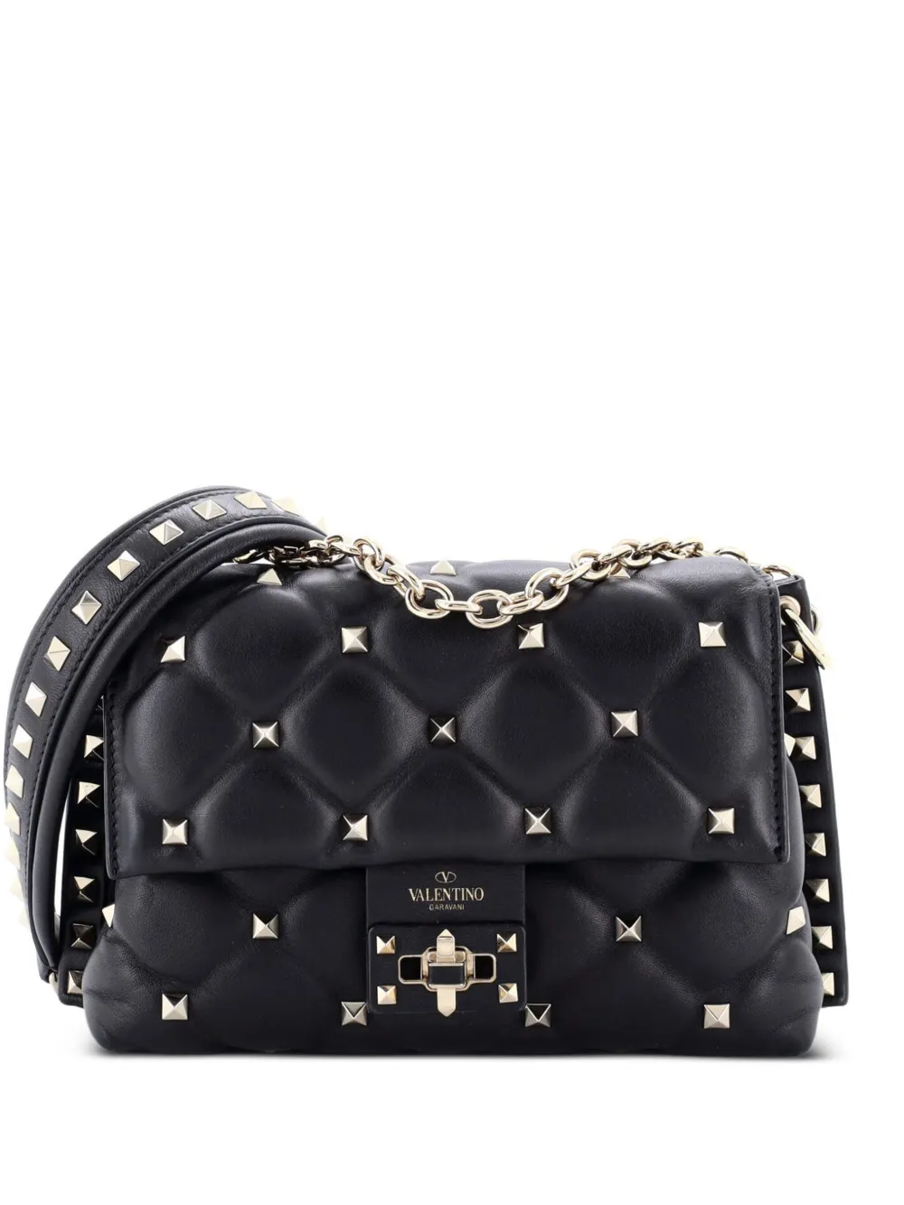 Valentino Garavani Pre-Owned Candystud Leather Small crossbody bag - Valentino Garavani Pre-Owned Candystud Leather Small crossbody bag -