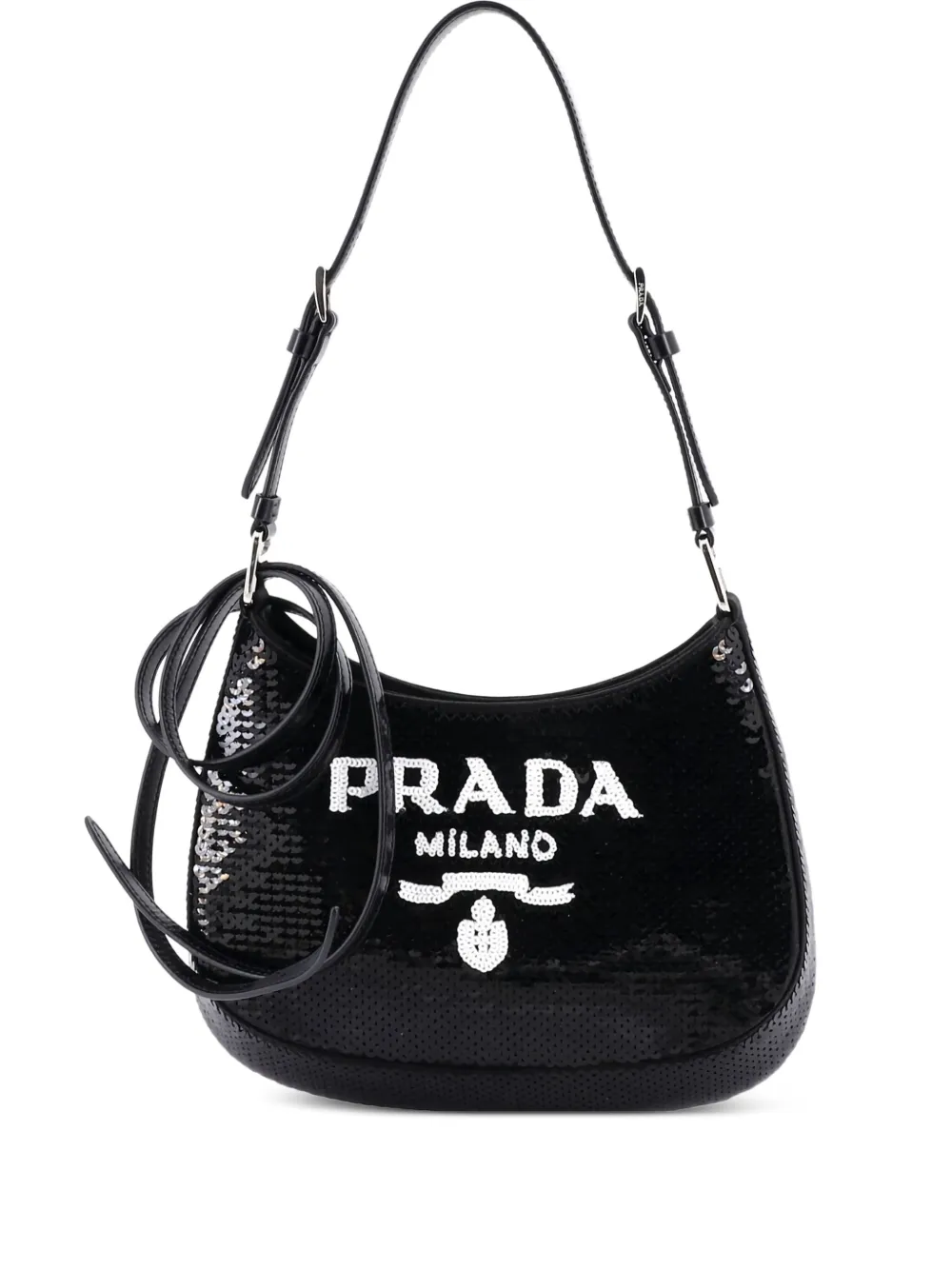 Prada Pre-Owned Cleo Sequins Small shoulder bag - ブラック Prada Pre-Owned Cleo Sequins Small shoulder bag - ブラック