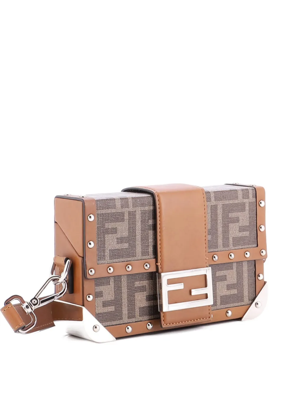 Fendi Pre-Owned Baguette Trunk Bag Zucca Coated Canvas Mini crossbody