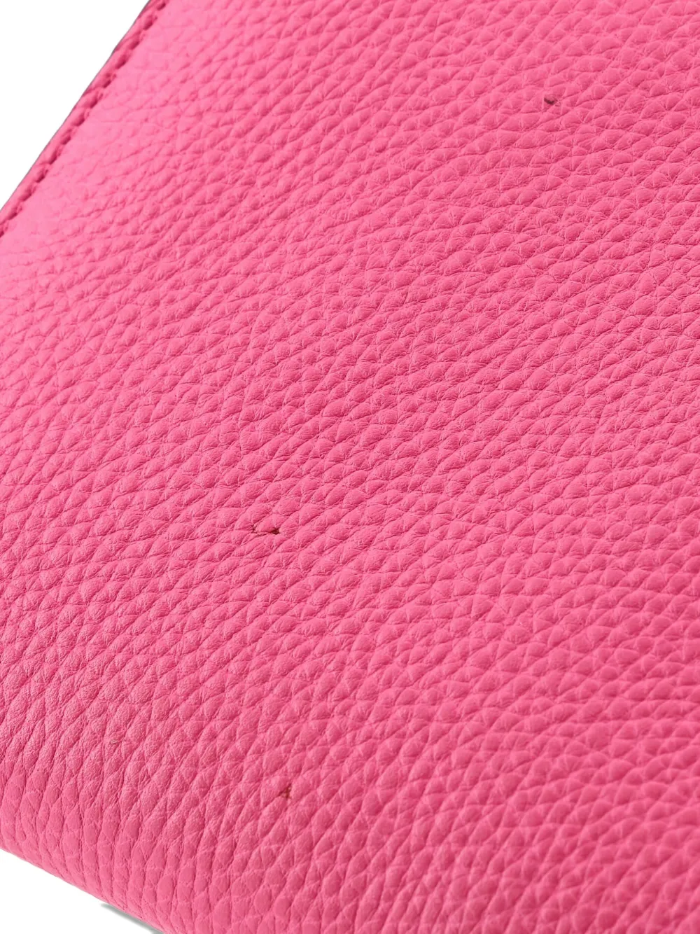 Pre-owned Gucci Gg Marmont Chain Wallet Leather Mini Clutch Bag In Pink