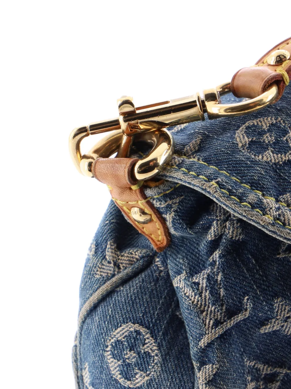 Pre-owned Louis Vuitton Pleaty Handbag Denim Mini Shoulder Bag In Blue