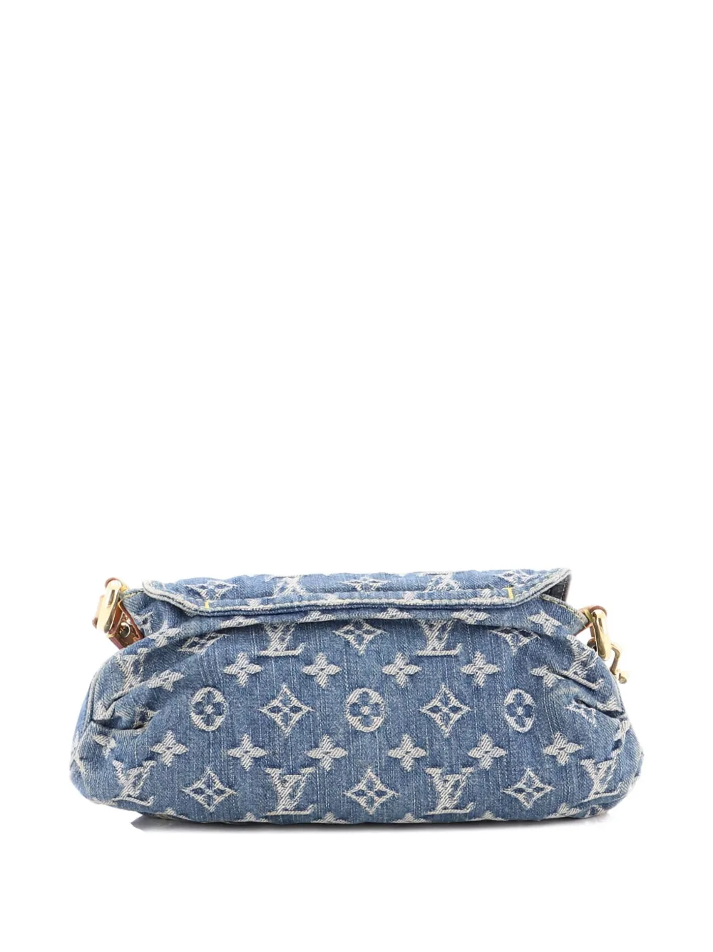Pre-owned Louis Vuitton Pleaty Handbag Denim Mini Shoulder Bag In Blue