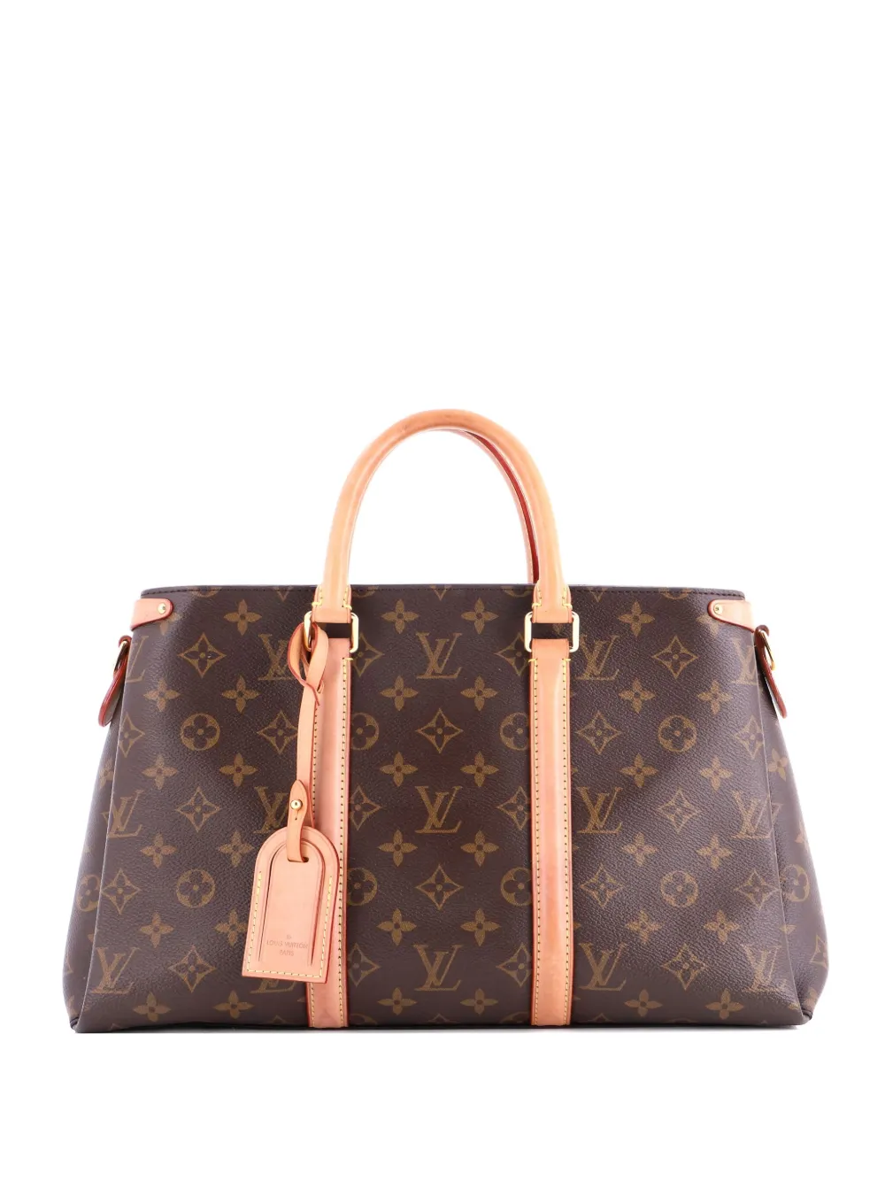 Louis Vuitton Pre-Owned Soufflot Monogram Canvas with Leather MM tote