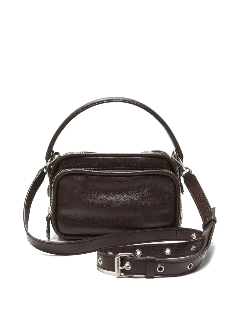 Acne Studios Zip-fastening Tote Bag In Brown