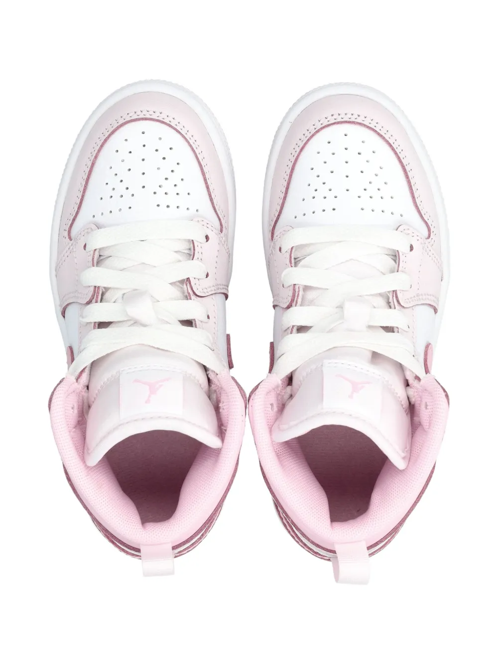 Nike Kids Air Jordan 1 Mid leren sneakers Roze