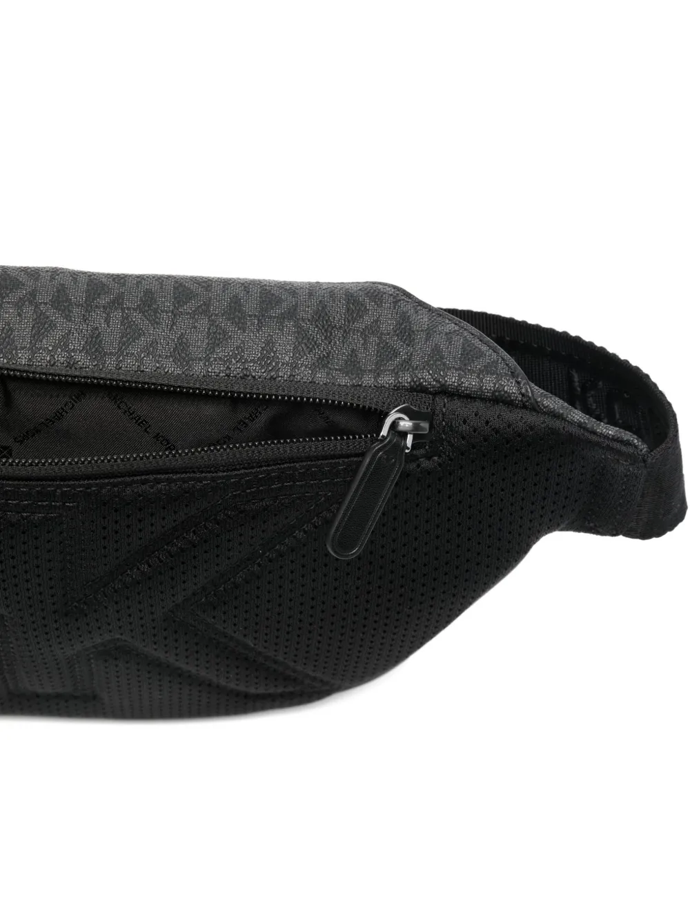 Michael Kors Hudson Logo Buckle Belt Bag In Gray