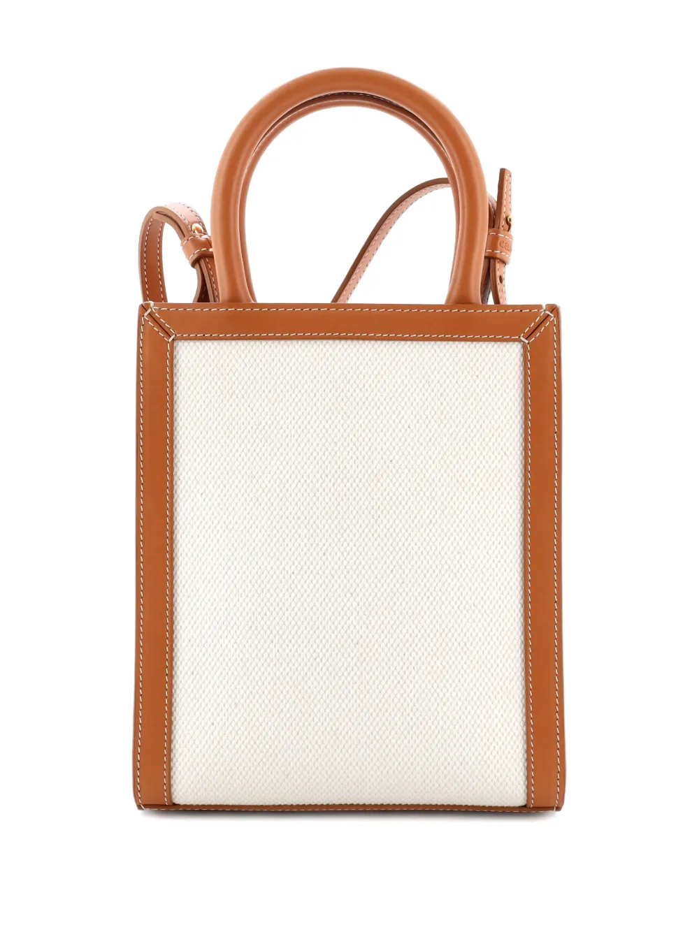 Celine Pre-Owned Vertical Cabas Canvas with Leather Mini tote bag | Pre-Owned | Image 2