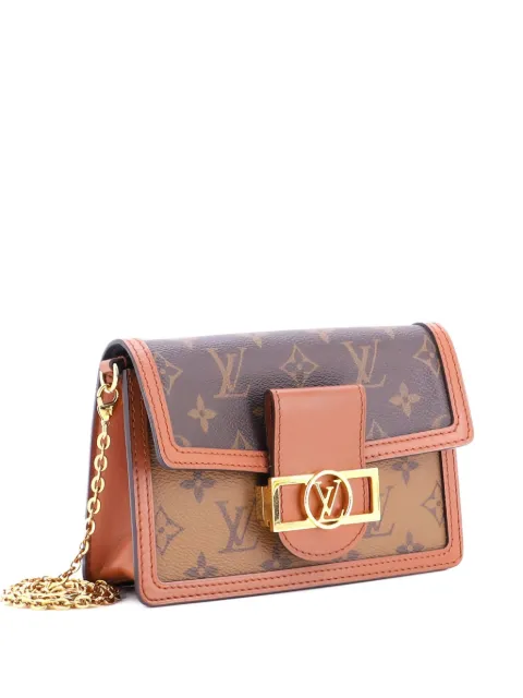 Louis Vuitton Pre-Owned Dauphine Chain Wallet Reverse Monogram Canvas clutch bag
