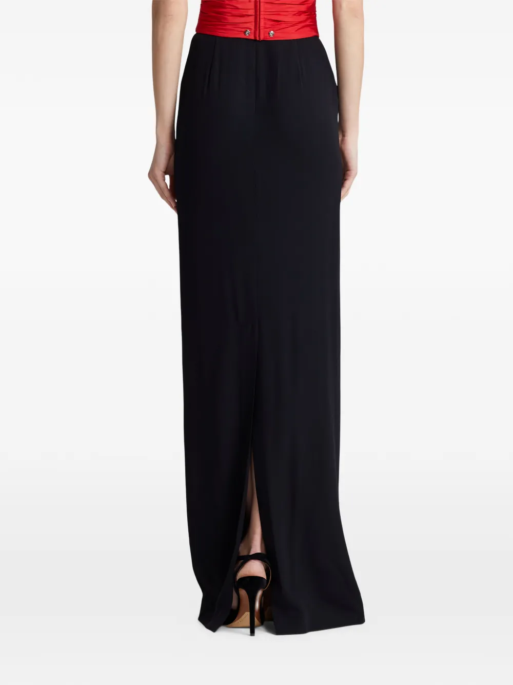 Ralph Lauren Collection High waist maxi-rok Zwart