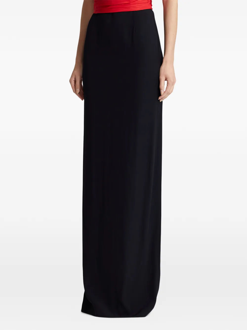 Ralph Lauren Collection High waist maxi-rok Zwart