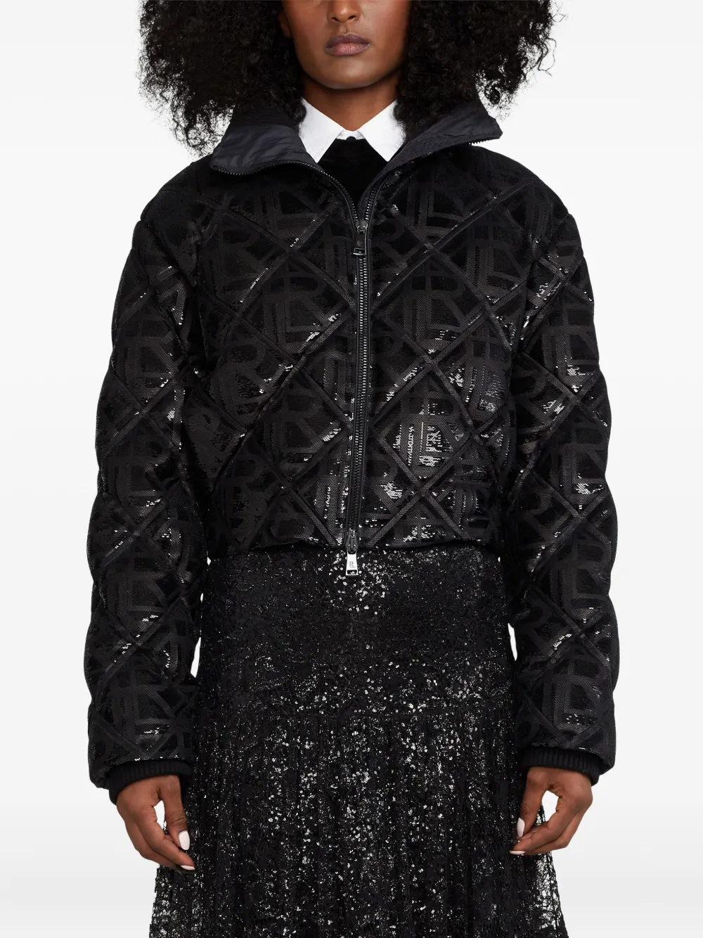 Ralph Lauren Collection Jas met ritssluiting Zwart