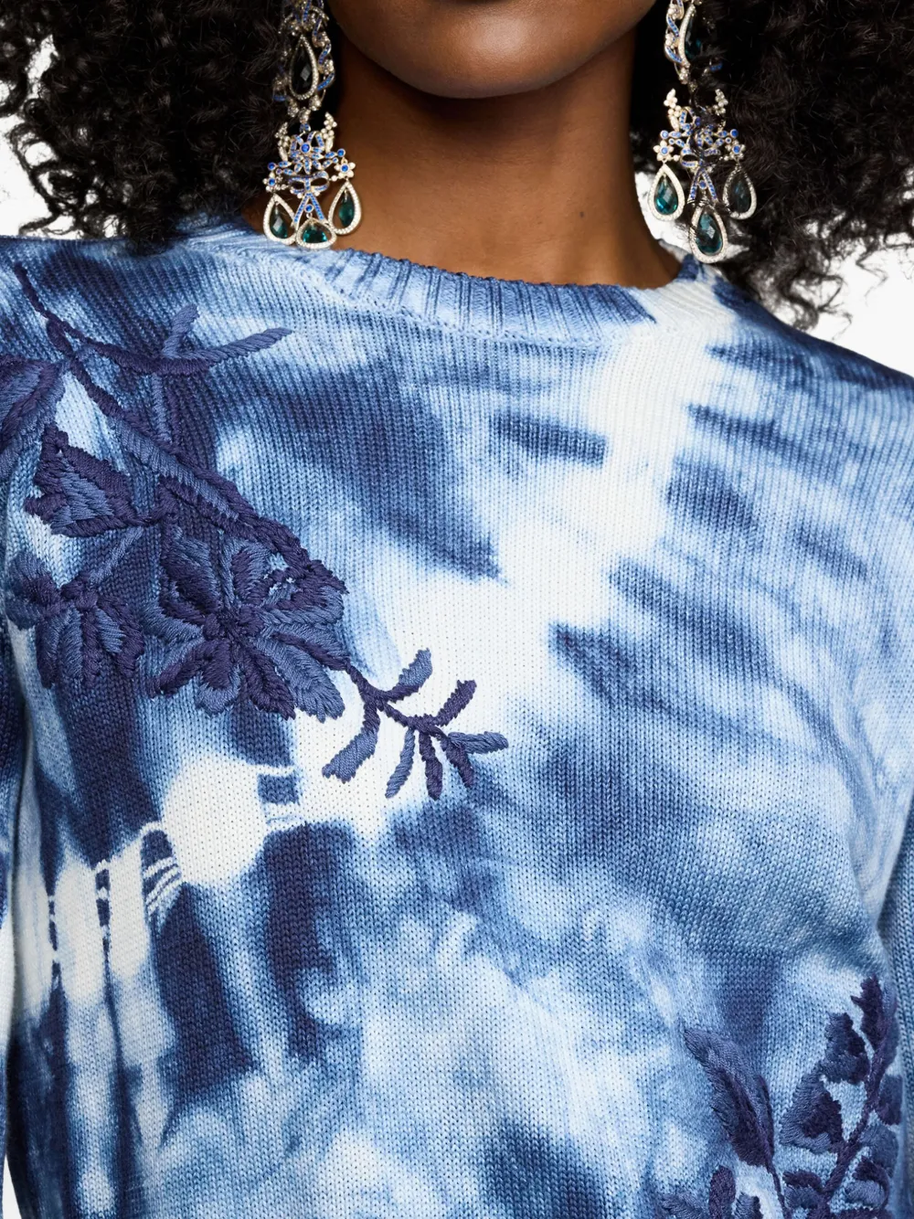 Ralph Lauren Tie-dye Sweater In Blue