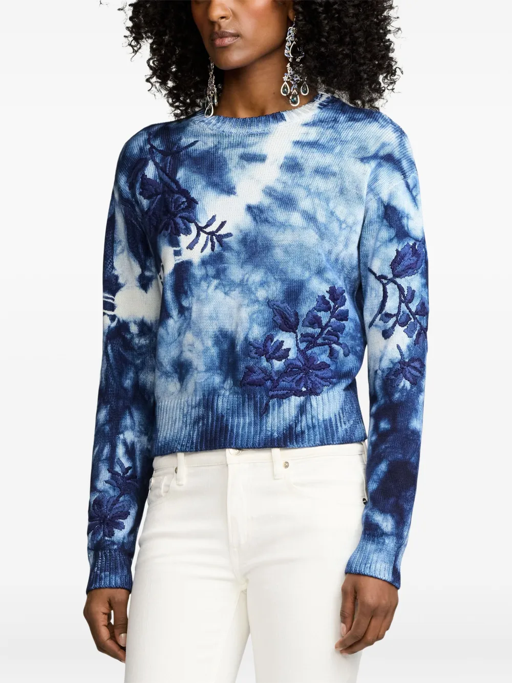 Ralph Lauren Tie-dye Sweater In Blue