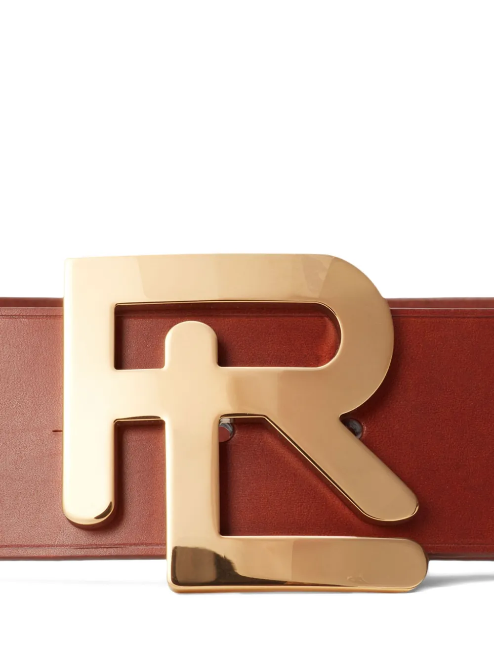 Ralph Lauren Collection logo-buckle leather belt - Bruin
