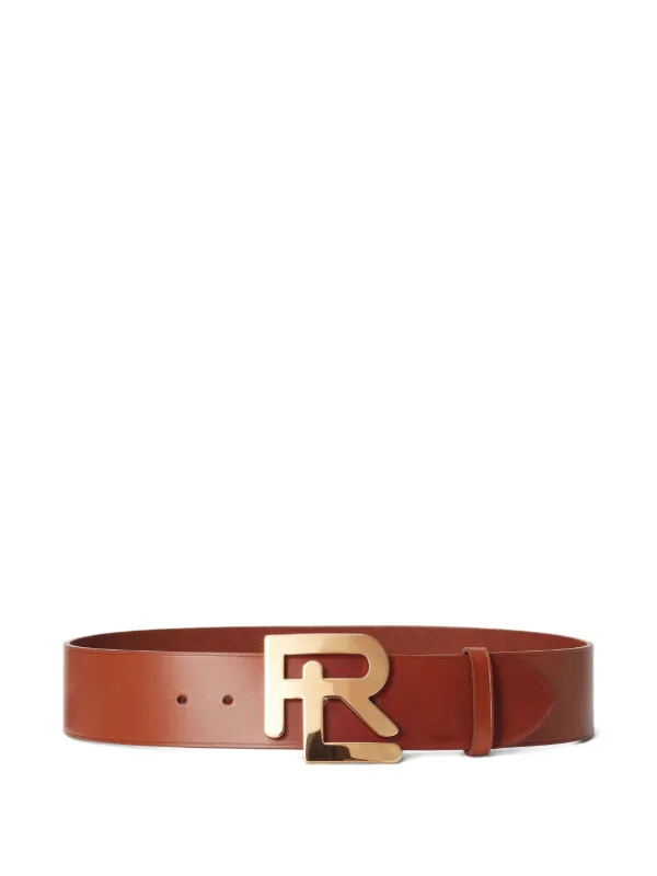Ralph Lauren Collection ロゴバックル レザーベルト | ブラウン