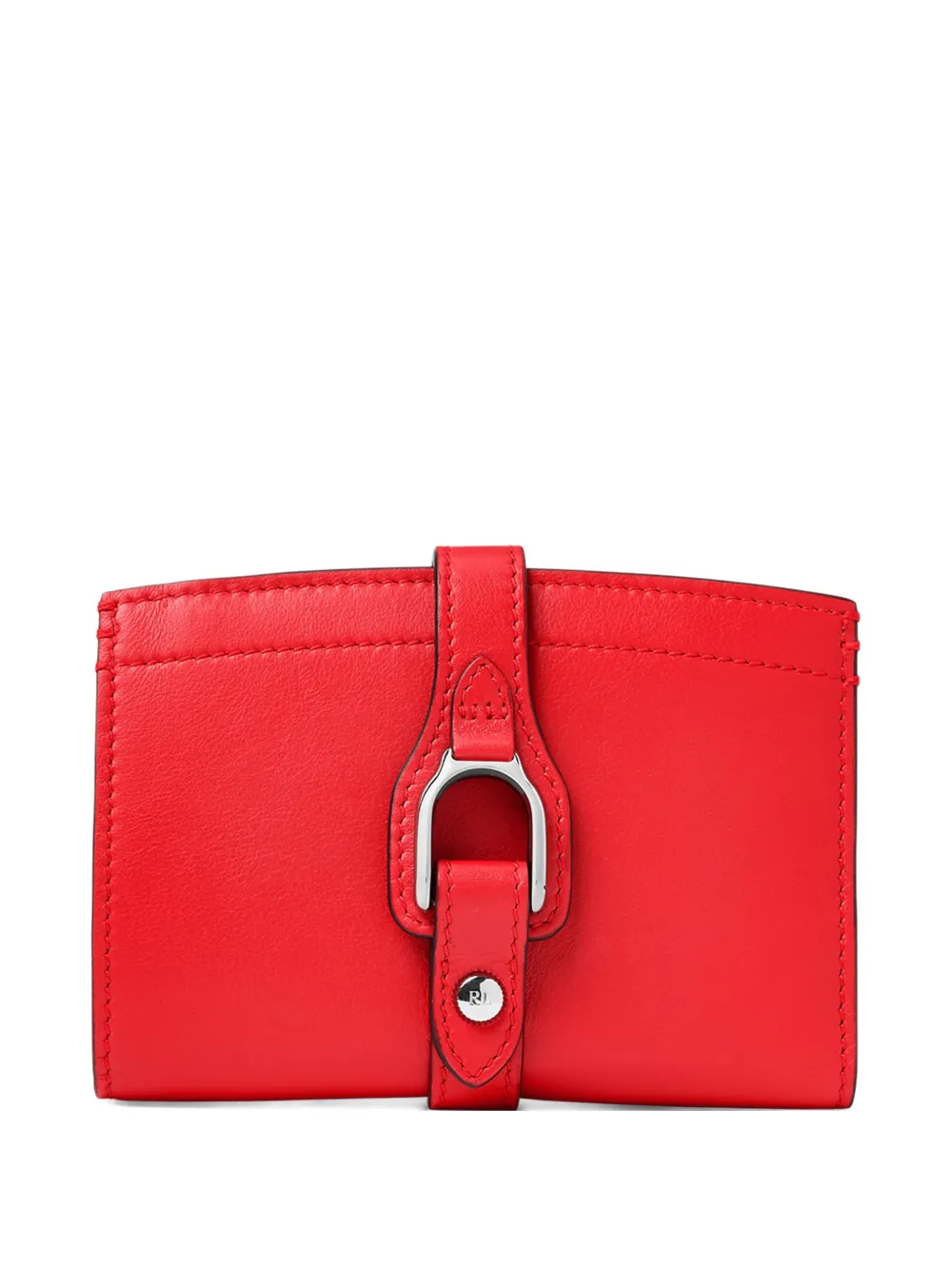 Ralph Lauren Collection buckle leather wallet - Rosso