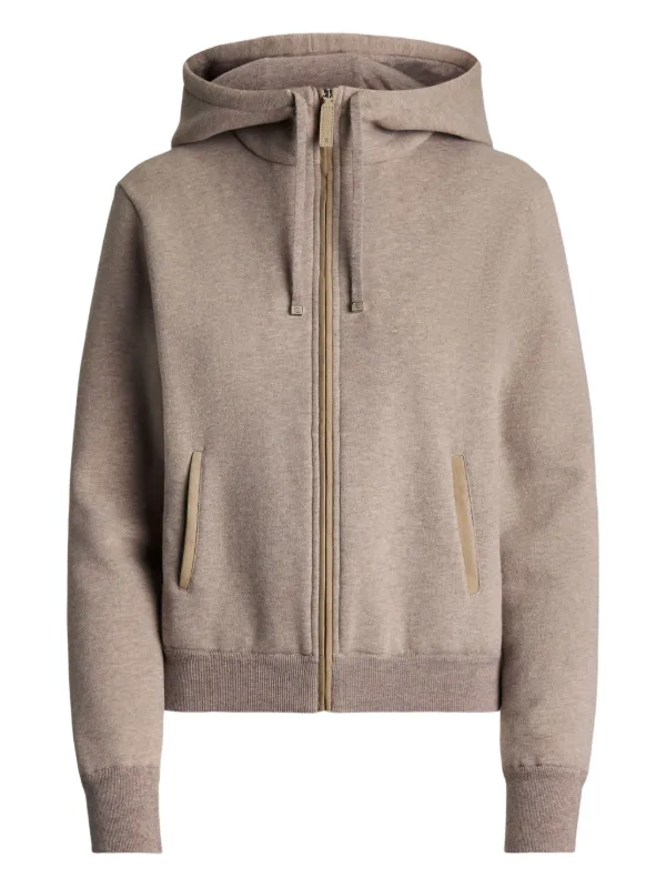 Ralph Lauren Collection Zip-up Hoodie in Neutrals
