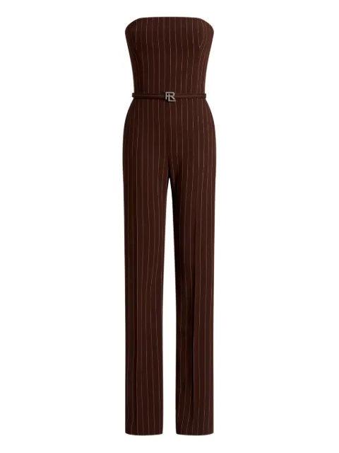 Ralph Lauren Collection pinstripe-pattern belted jumpsuit