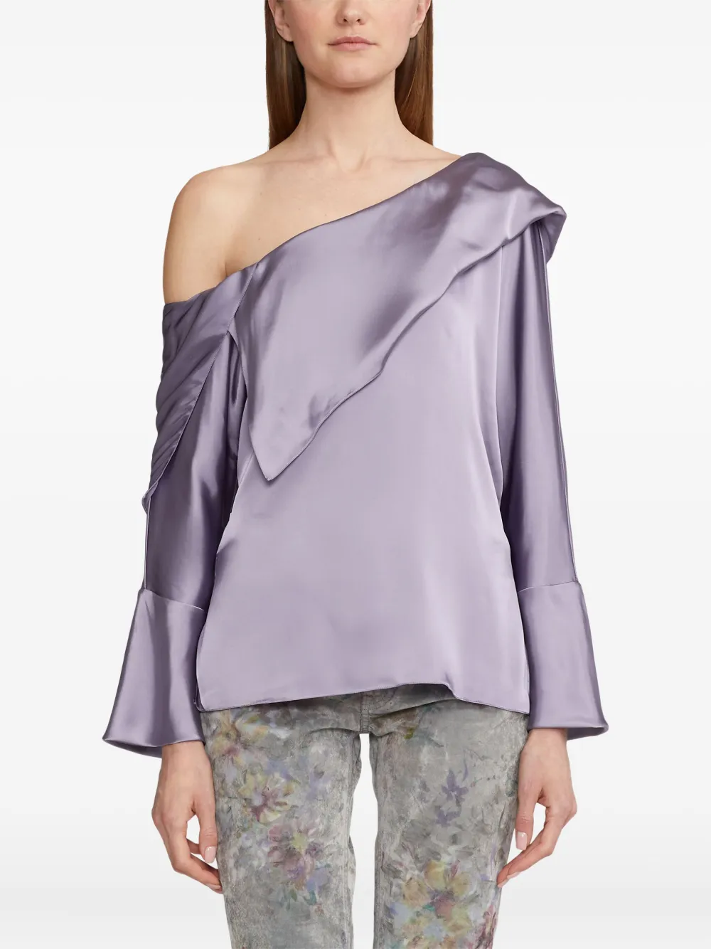 Ralph Lauren Collection ワンショルダートップ - パープル