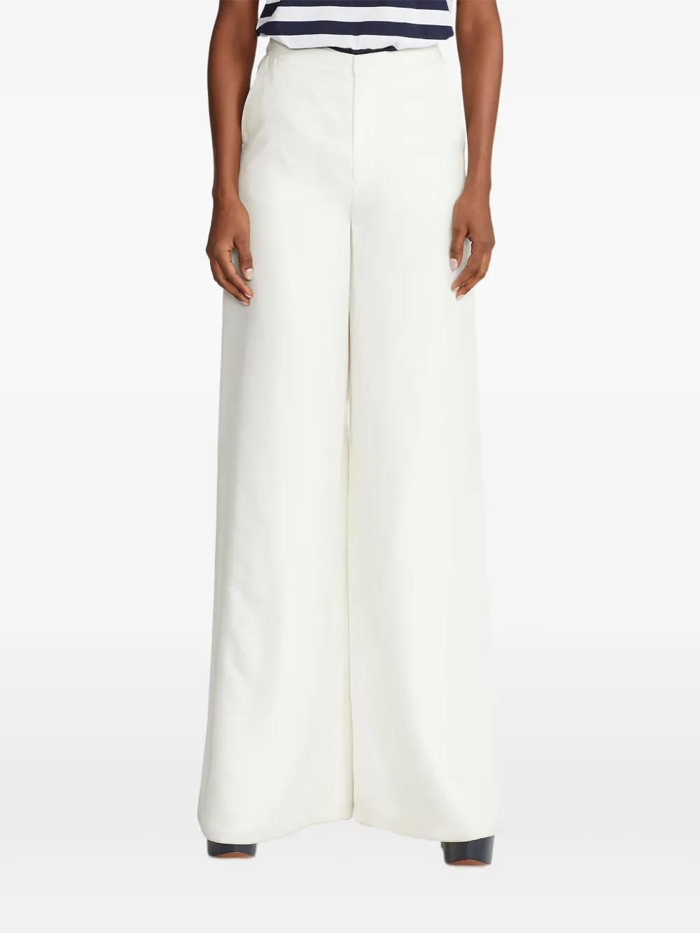 Ralph Lauren Collection Zijden broek Wit