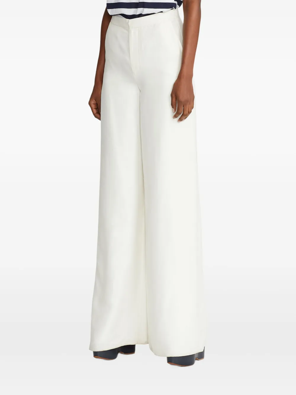 Ralph Lauren Collection Zijden broek Wit