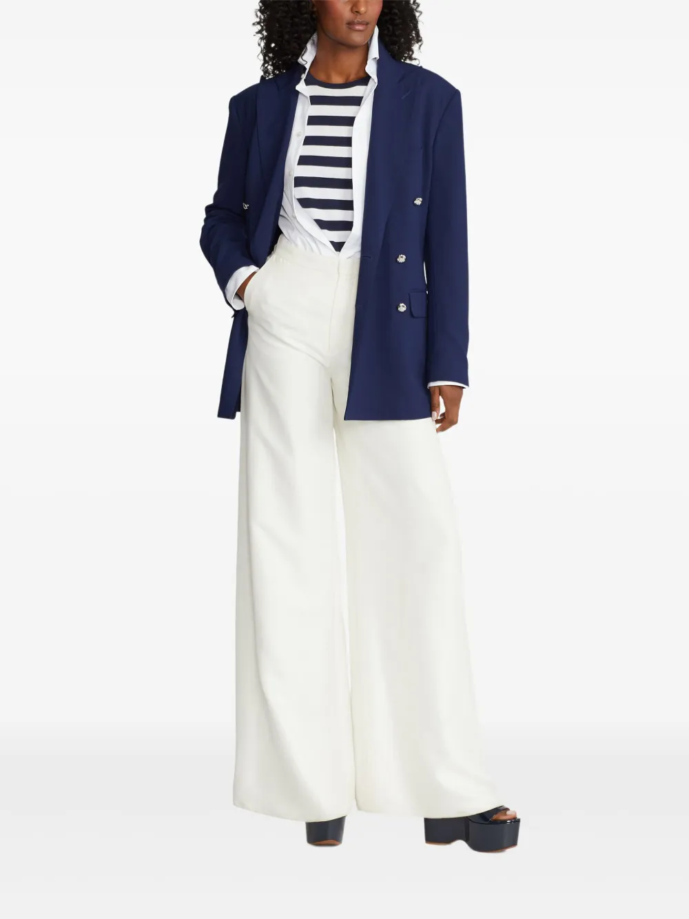 Ralph Lauren Collection silk trousers - Wit
