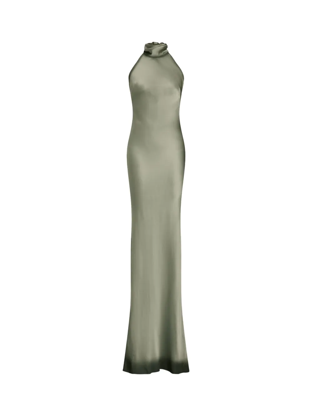 Ralph Lauren Collection halter-neck sleeveless maxi dress - Groen