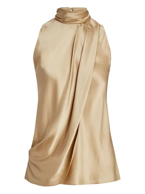 Ralph Lauren Collection top drapeado con detalle de moño