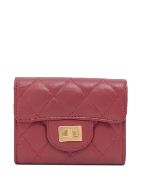 CHANEL Pre-Owned 2019 Reissue 2.55 Quilted Lambskin Trifold Wallet small wallets