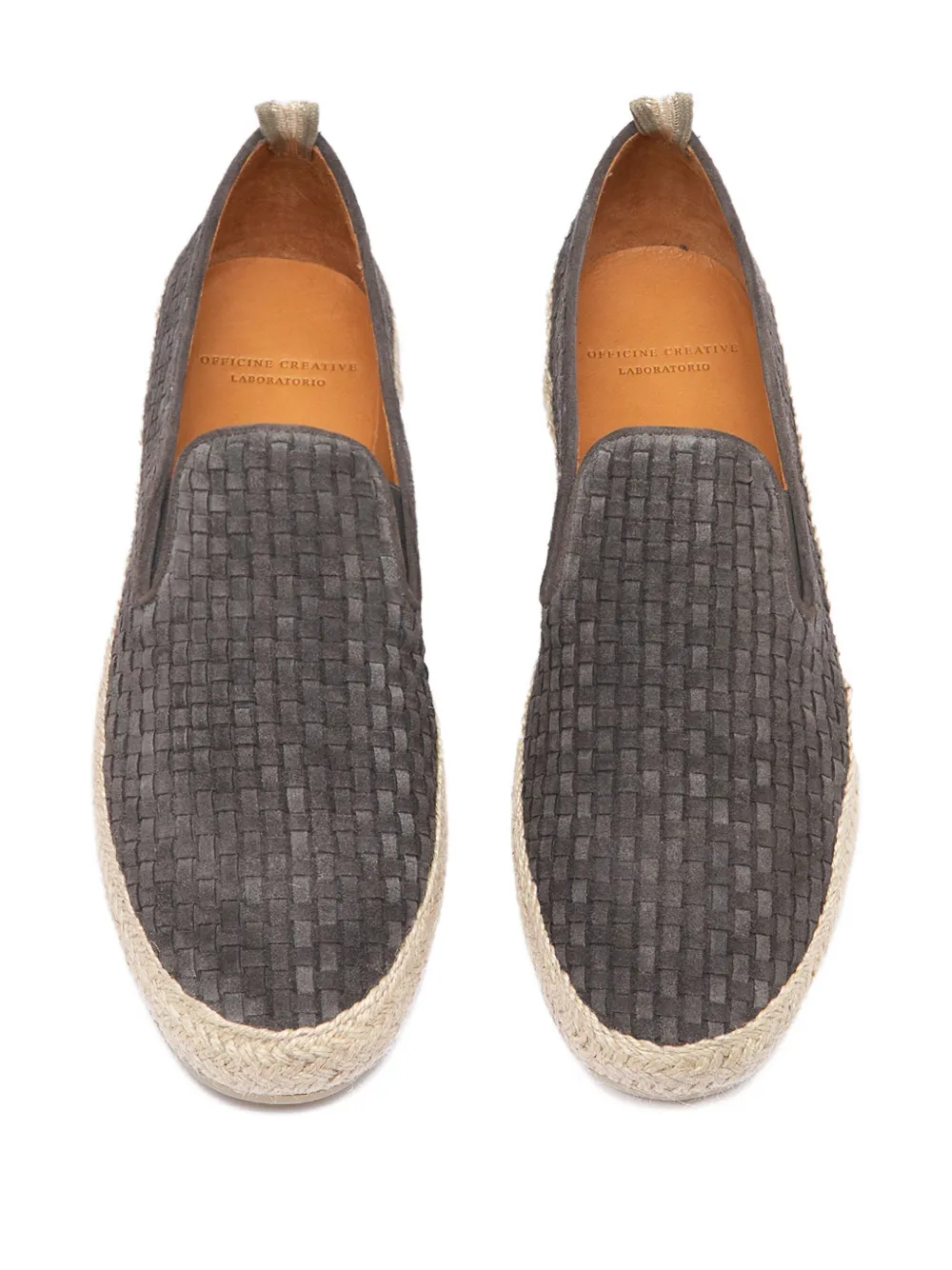 Officine Creative Geweven loafers Grijs