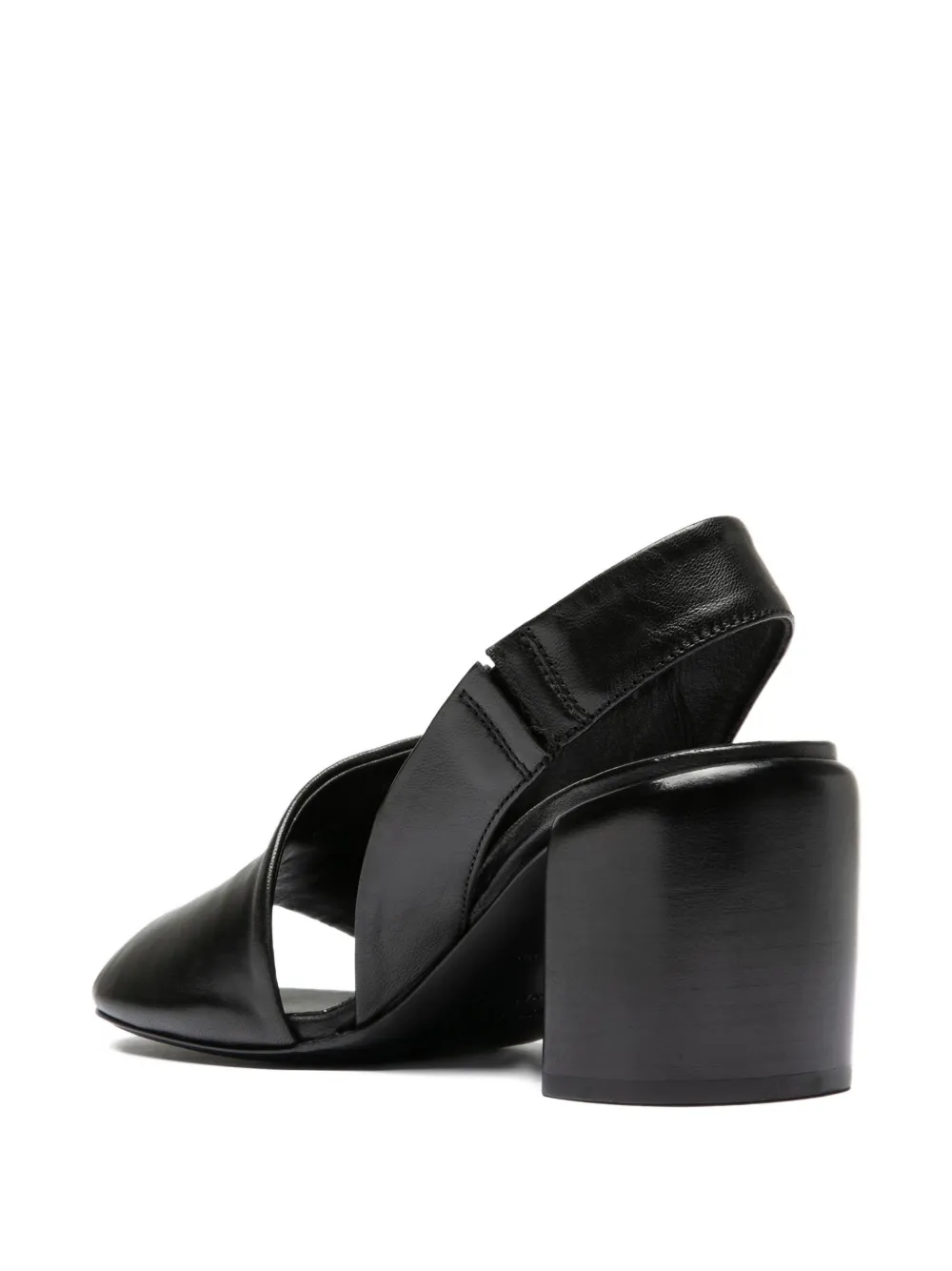 Officine Creative Felicia 005 sandalen met gekruiste hak Zwart