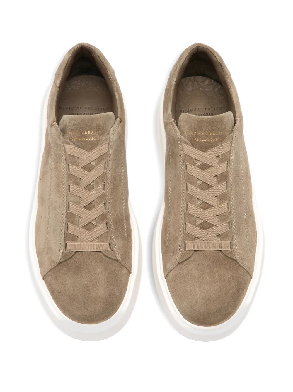 Officine Creative Lace-up Leather Sneakers In Brown