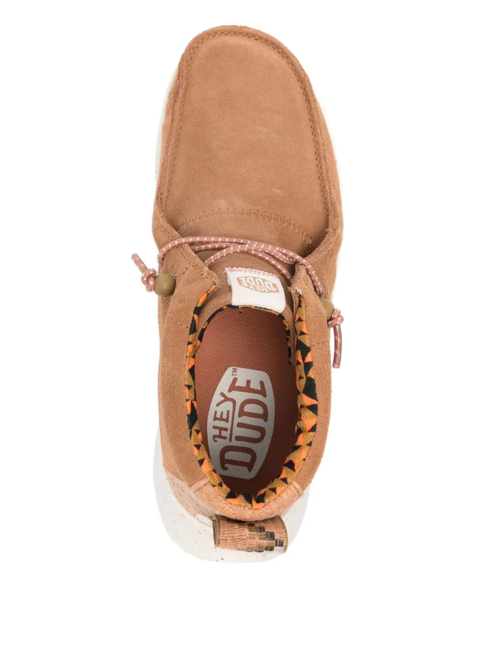 Hey Dude Wendy Peak Hi Suede Lace-up Loafers In Brown