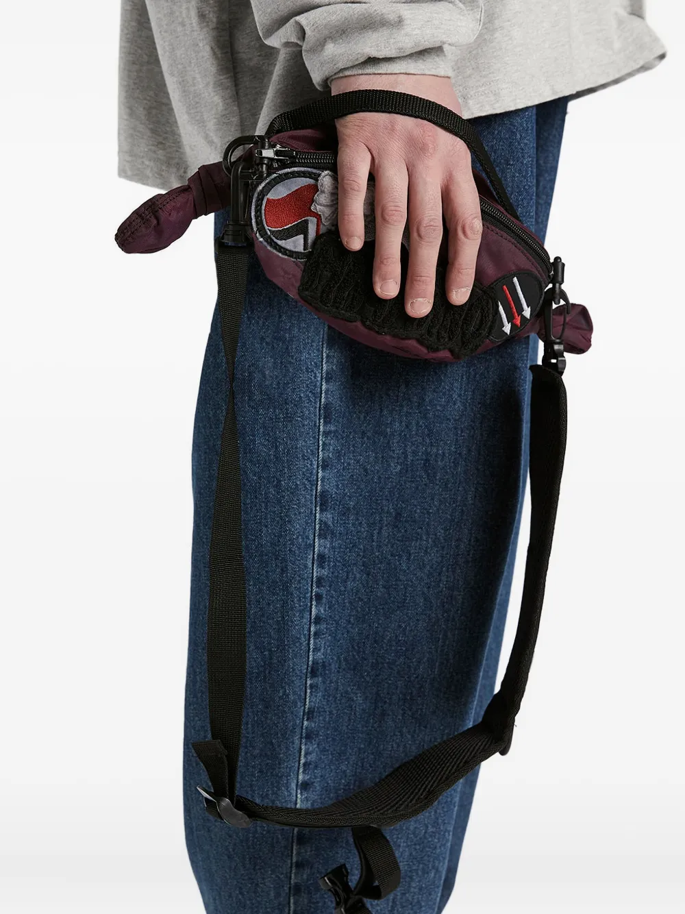 Magliano Candy Embroidered-graphic Tote Bag In Purple