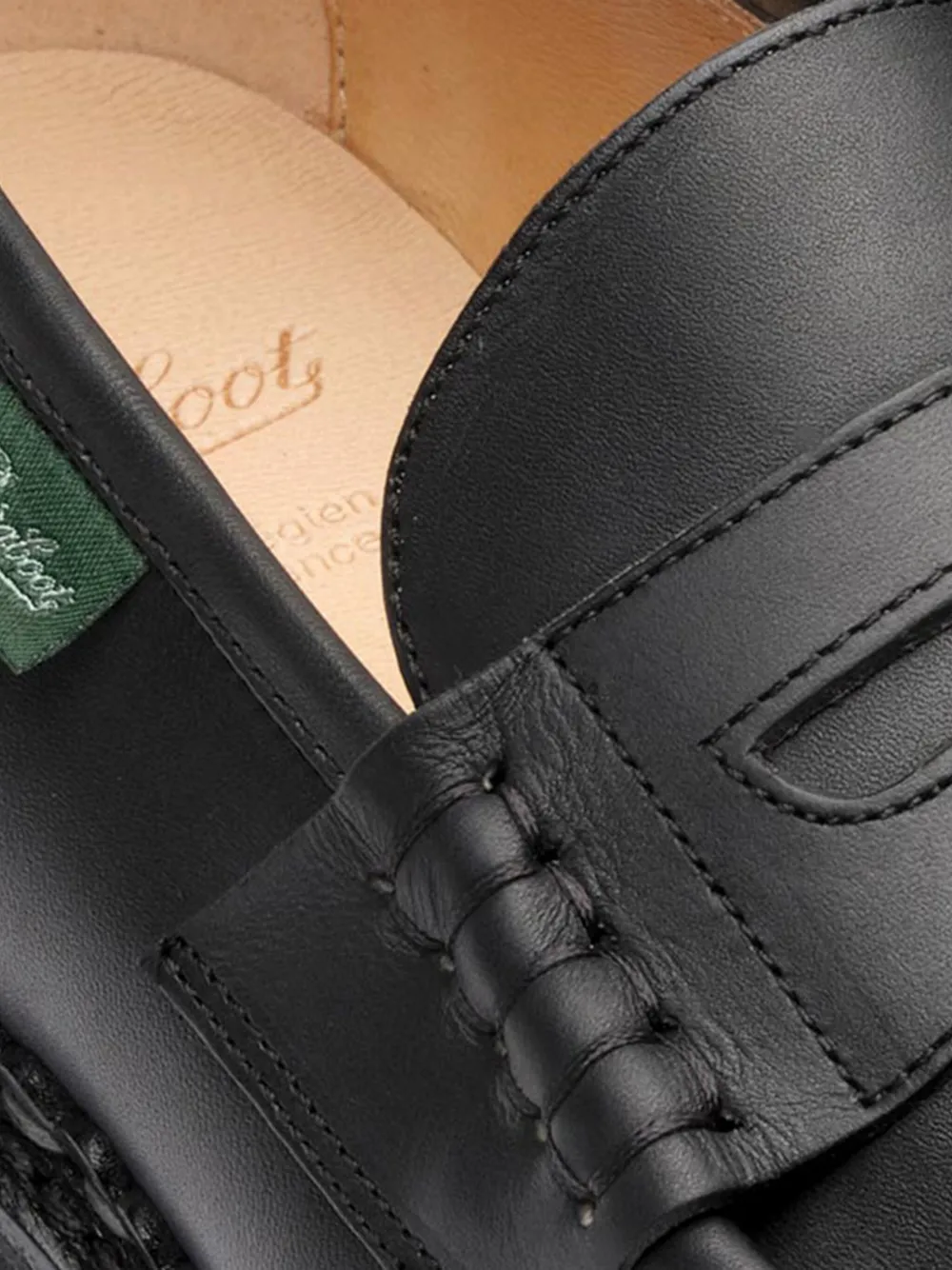 Paraboot Penny leren sandalen Zwart