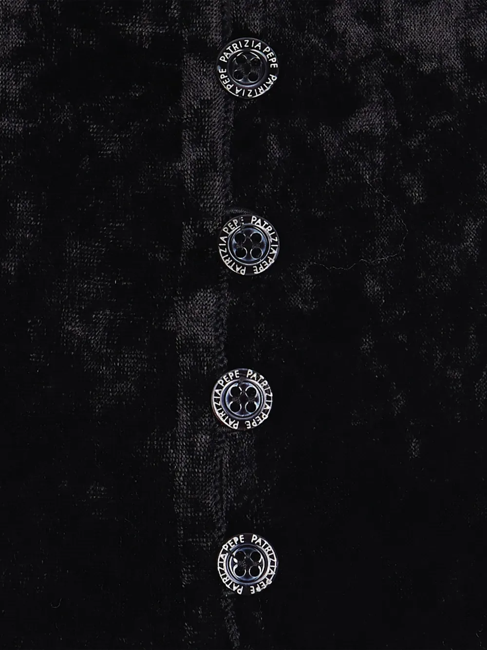 Patrizia Pepe Top met ruches Zwart