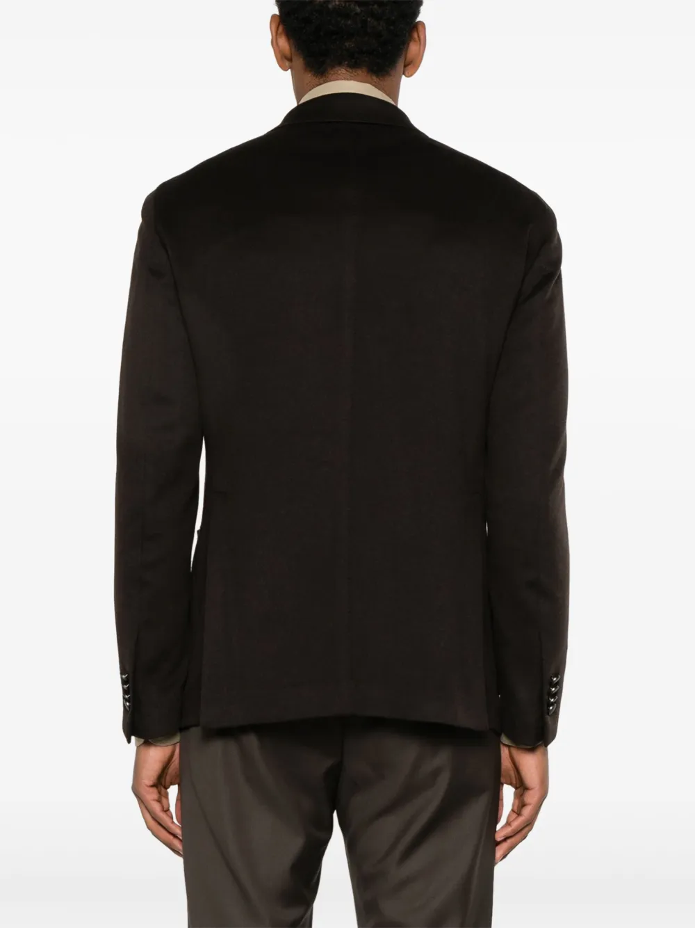 Tagliatore Jack met dubbele rij knopen en zak Bruin