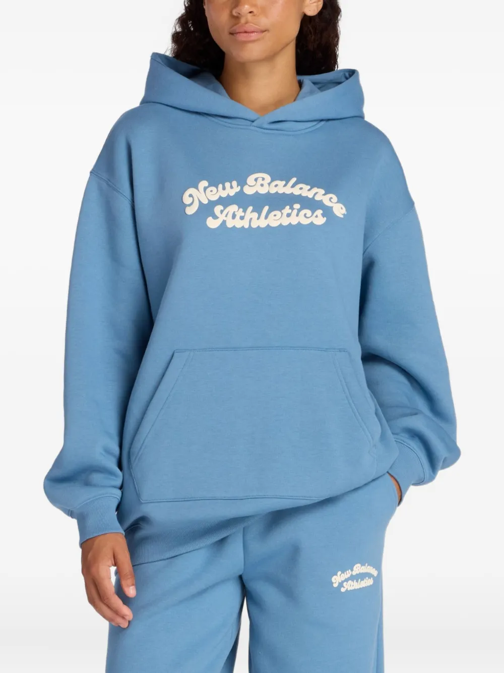 New Balance Linear Heritage hoodie - Blu