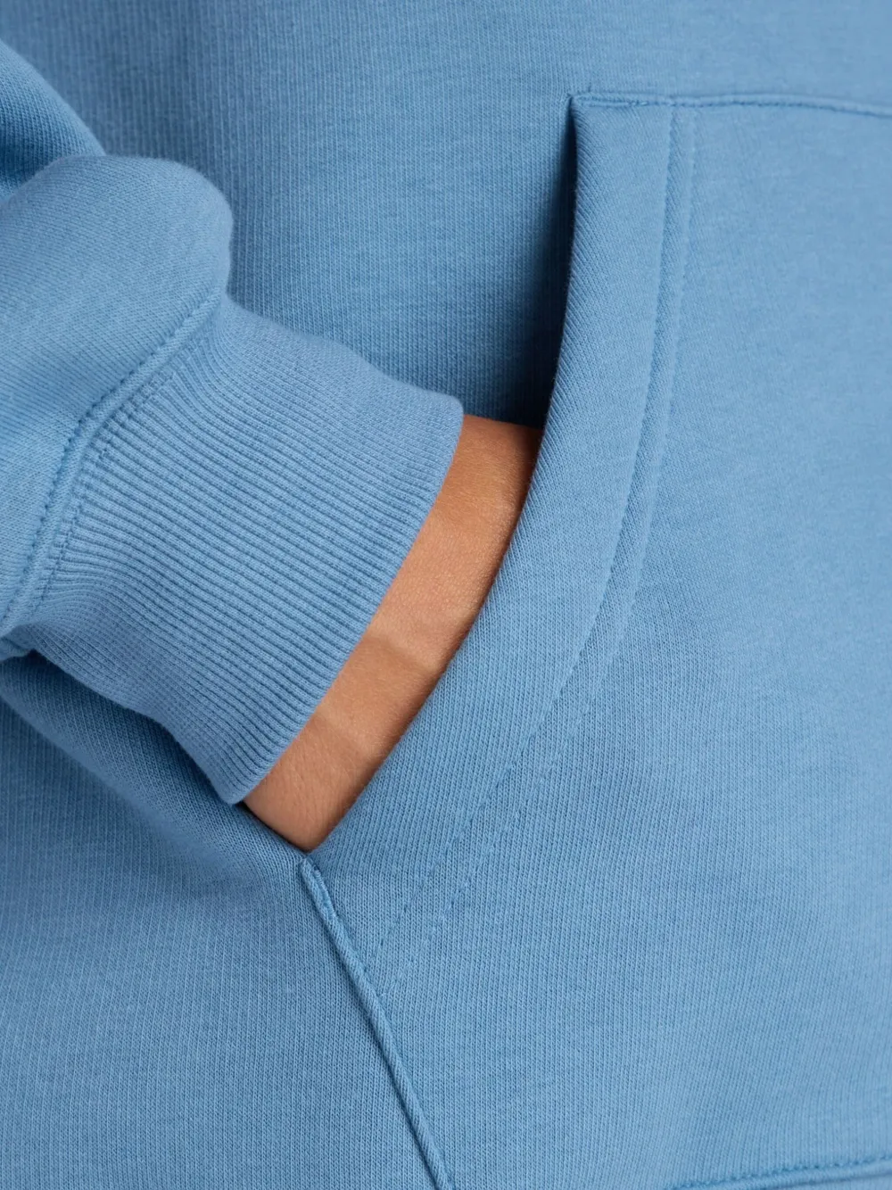 New Balance Linear Heritage hoodie Blauw