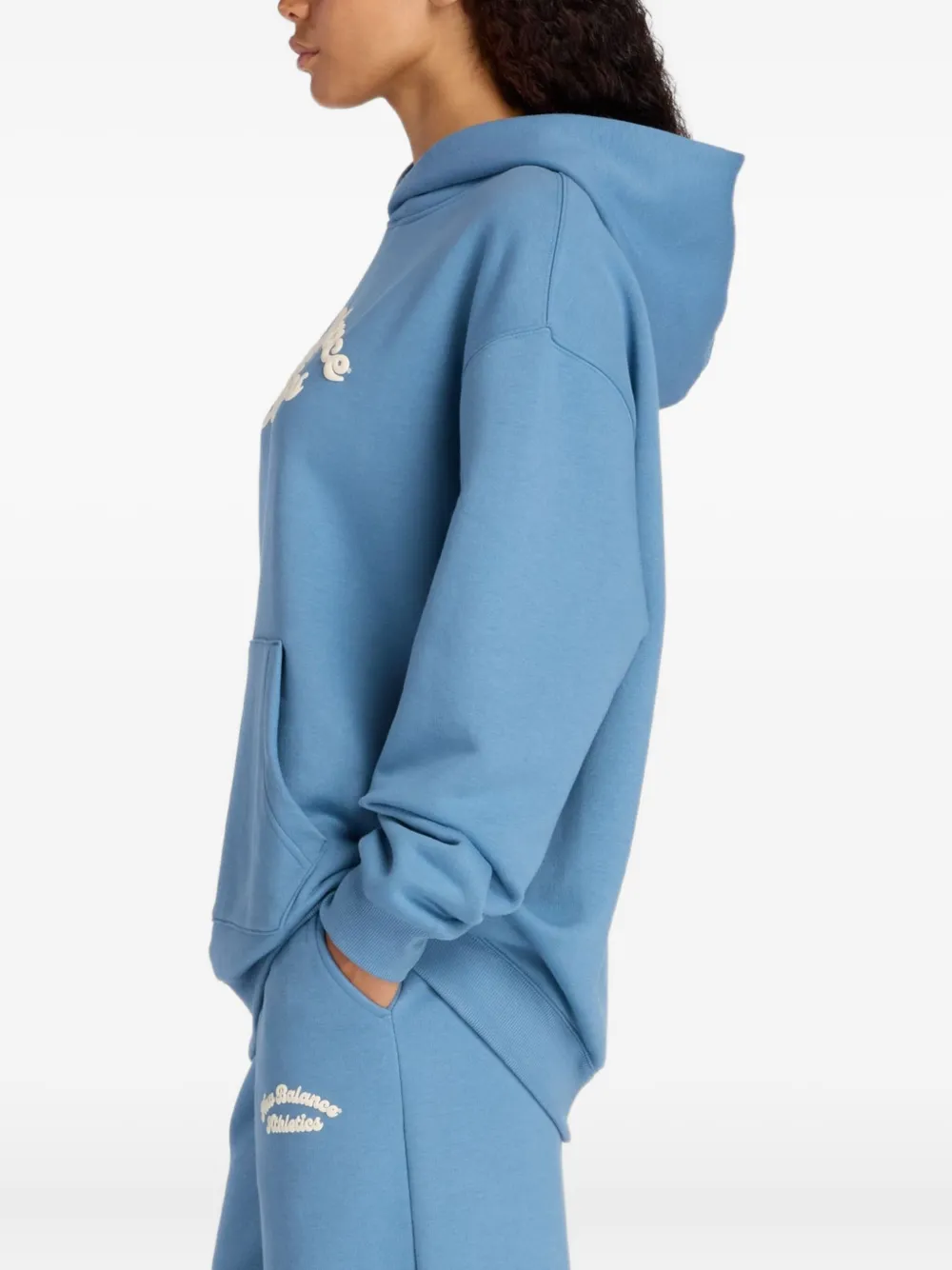 New Balance Linear Heritage hoodie - Blauw