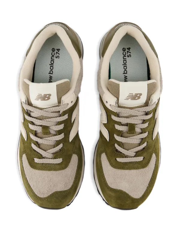 New Balance 574 スエード スニーカー | グリーン | FARFETCH JP
