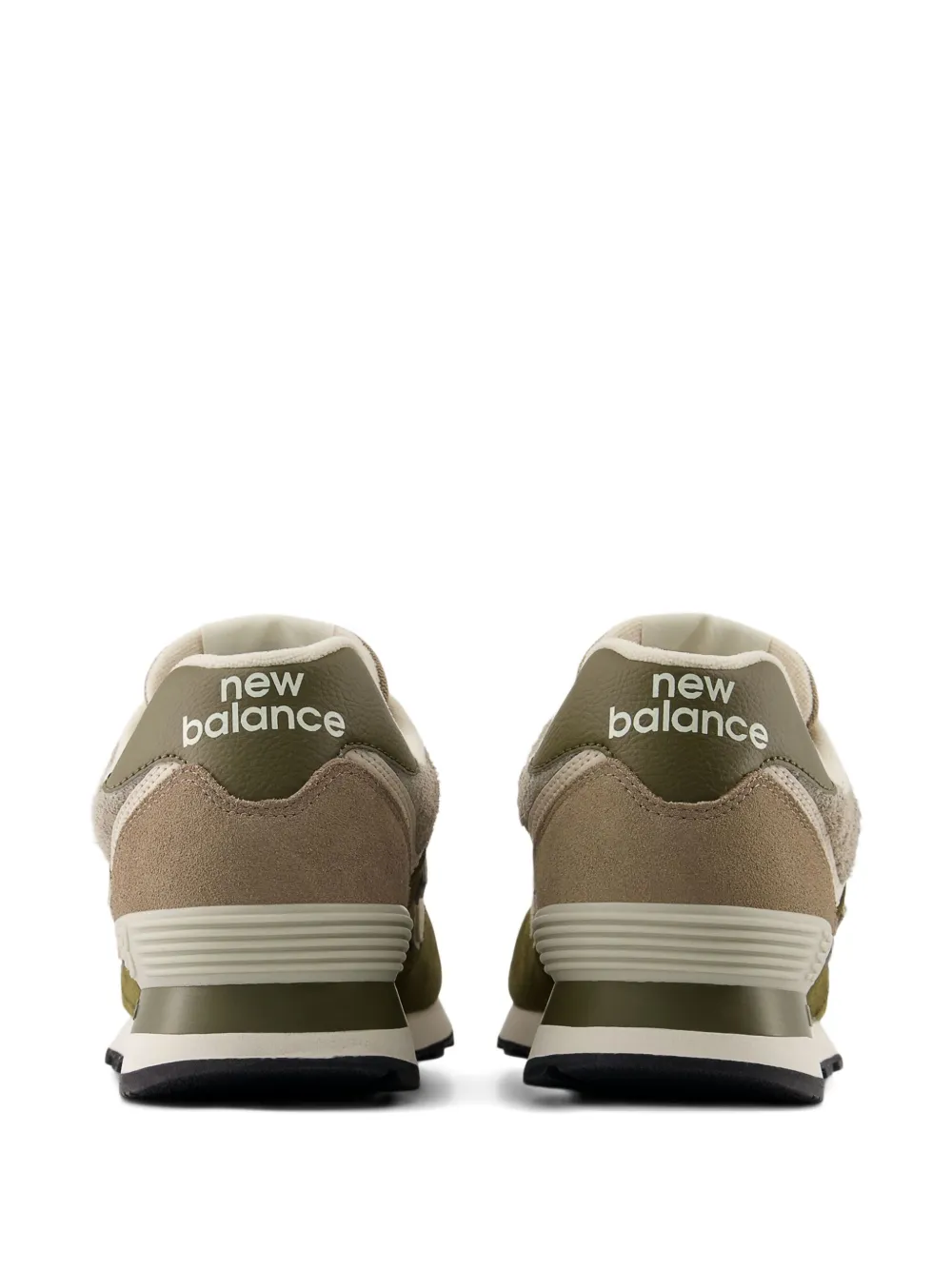 New Balance 574 sneakers met suède vlakken Groen