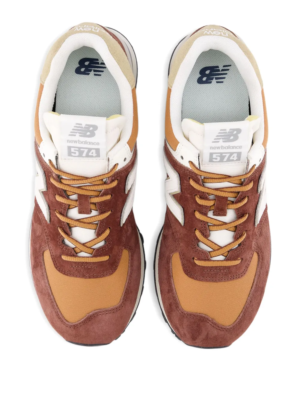 New Balance 574 sneakers met logo Bruin