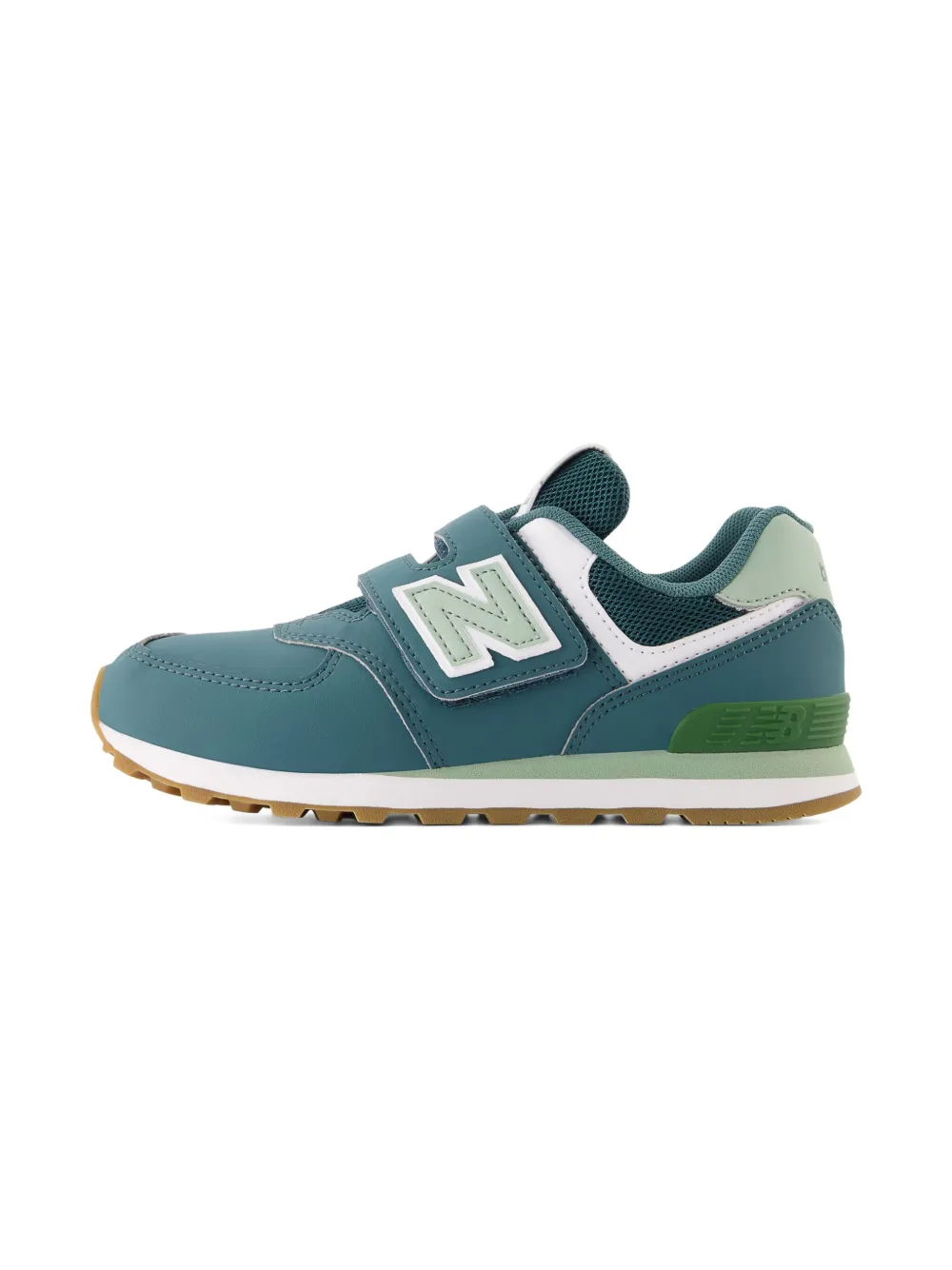 New Balance Kids 574 hook-loop sneakers Groen