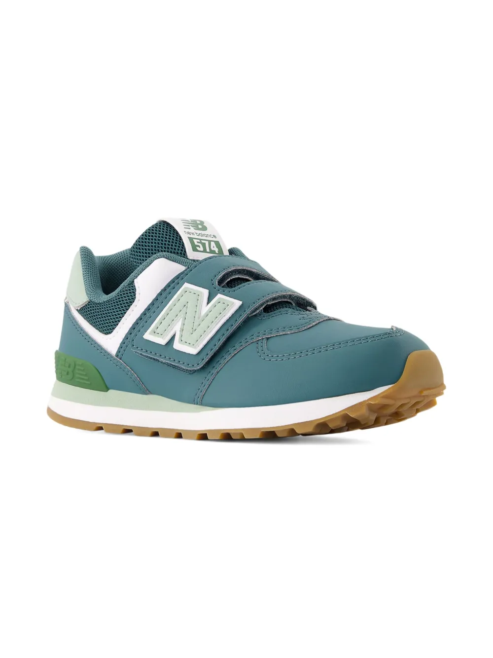 New Balance Kids 574 hook-loop sneakers Groen