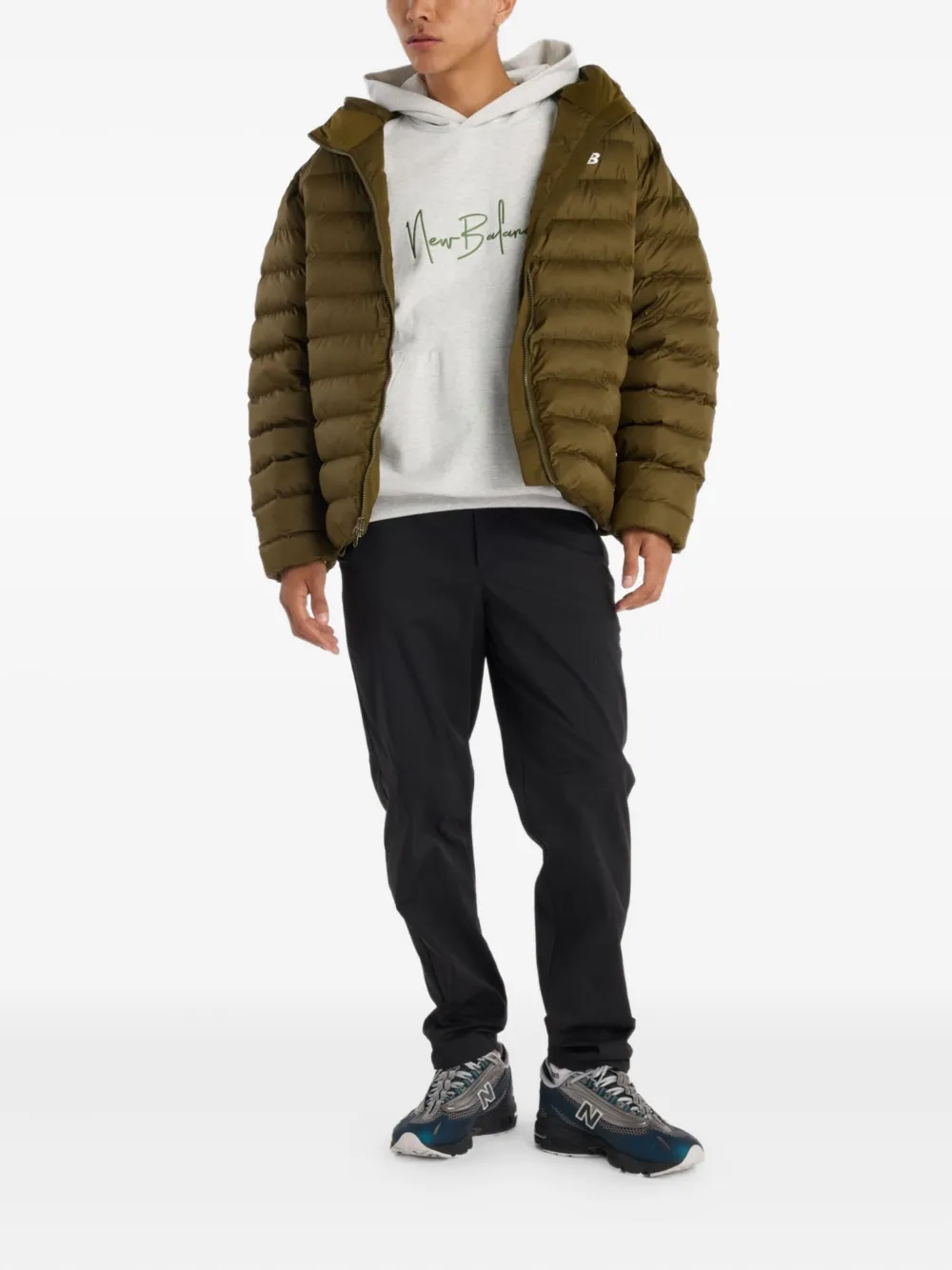 New Balance Athletics Signature hoodie Grijs