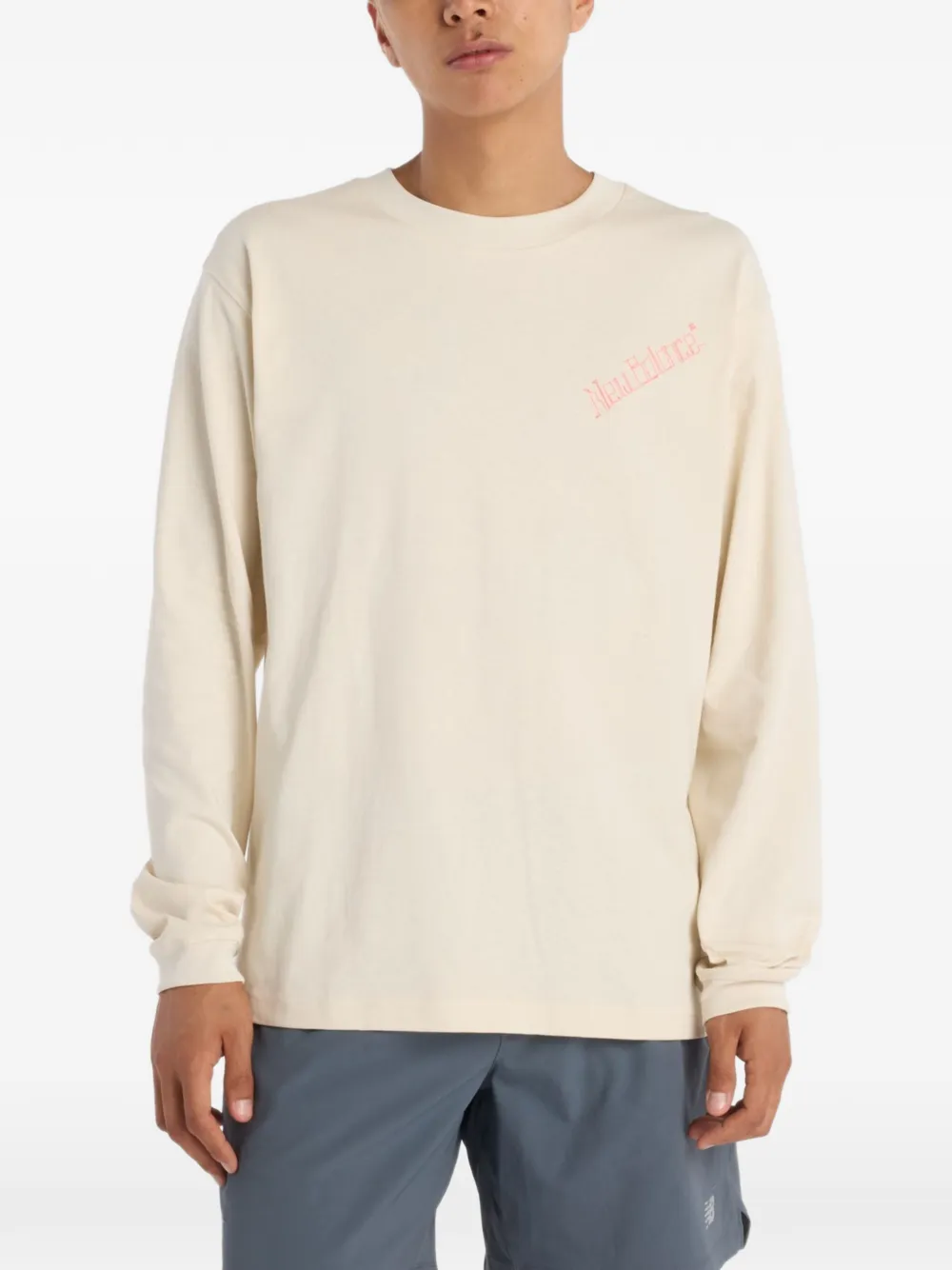 New Balance map-graphic long-sleeve T-shirt - Toni neutri