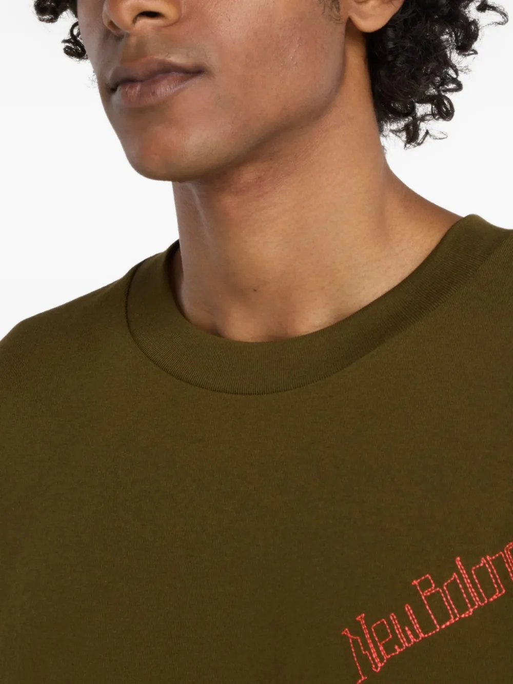 New Balance T-shirt met logoprint Groen